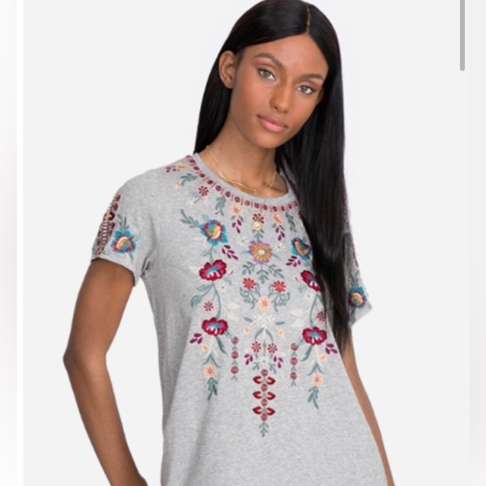 Johnny Was Nya Short Sleeve A-Line Tunic, M, New in Package, Style J25021-3